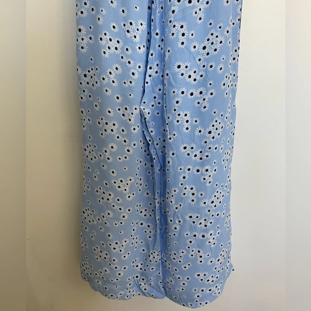 FAITHFULL THE BRAND Essa Floral Della Jumpsuit Size 8 Smocked Bodice Puff Sleeve - Picture 7 of 8